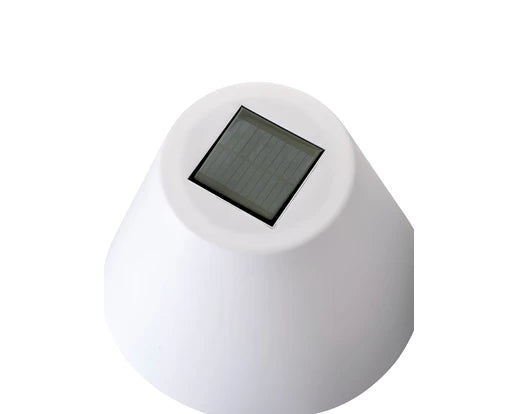 Der Lampenschirm lässt isch auf Standleuchten und Tischleuchten montieren und wird ohne Solar Modul geliefert!