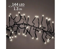 Cluster lights mit 144 Lichtern in warm weiß 1,3m