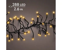Cluster lights mit 288 Lichtern in klassisch warm weiß 2,6m
