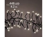 Cluster lights mit 448 Lichtern in warm weiß 3m