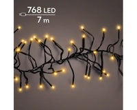 Cluster lights mit 768 Lichtern in klassisch warm weiß 7m