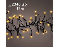 Cluster lights mit 2040 Lichtern in klassisch warm weiß 19m