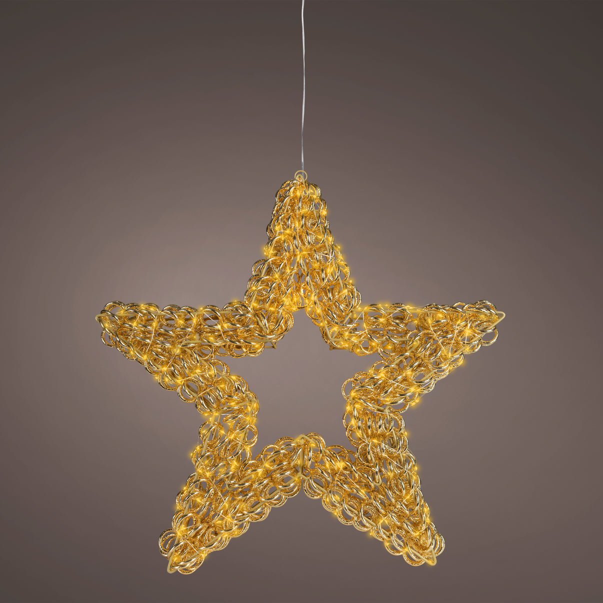 Stern gold mit 400 LED-Lichtern, mit Timer und Flash Effekt