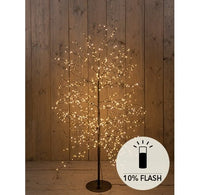 Lichterbaum in schwarz mit 1000 Lichtern mit Flash