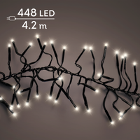 Cluster lights mit 448 Lichtern in warm weiß 3m