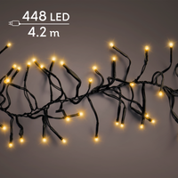 Cluster lights mit 448 Lichtern in klassisch warm weiß 4,2m