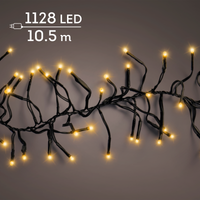 Cluster lights mit 1128 Lichtern in klassisch warm weiß 10,5m