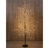 Lichterbaum in schwarz mit 1500 Lichtern