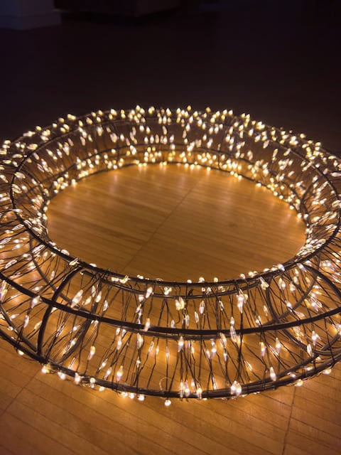 Lichterkranz mit 800 Lichtern in schwarz