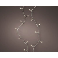 LED Basic mit transparentem Kabel, vor grauem Hintergrund.