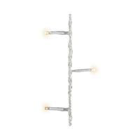 LED Basic, 80 Lichter, transparentes Kabel mit der Leuchtfarbe warm weiß