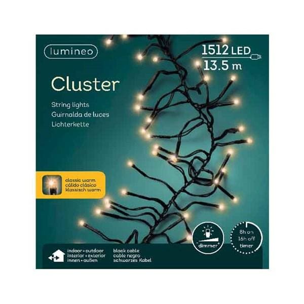 Verpackung der Cluster Lights Lichterkette von LUMINEO.