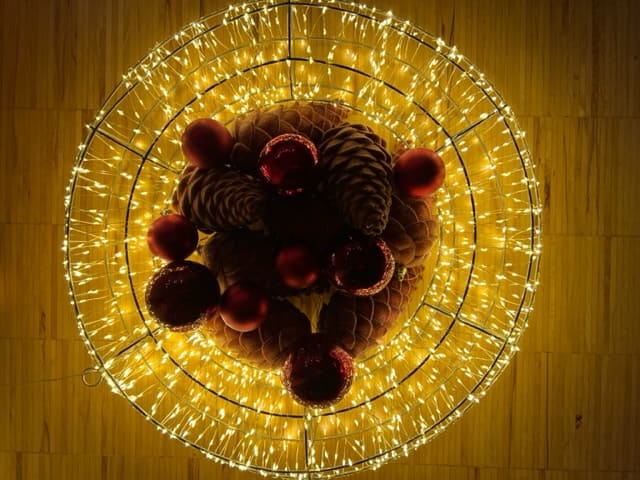 Super schöner Lichterkranz mit 1200 LED  Lichtern, wir lieben ihn!