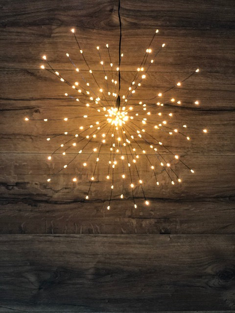 Leucht Sputnik mit 200 Lichtern, offen