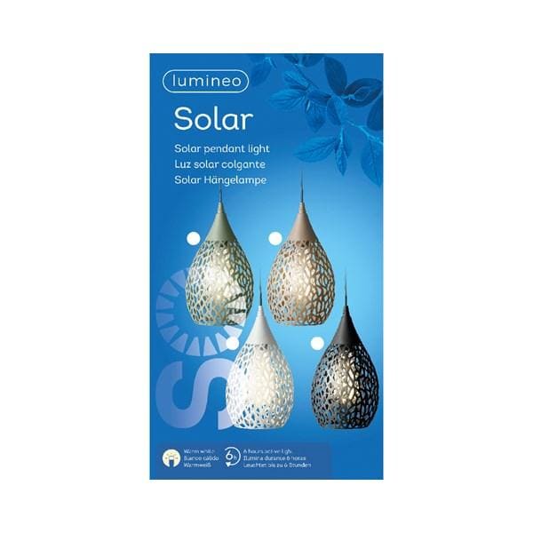 Die Verpackung der hübschen Solar Hängelampen
